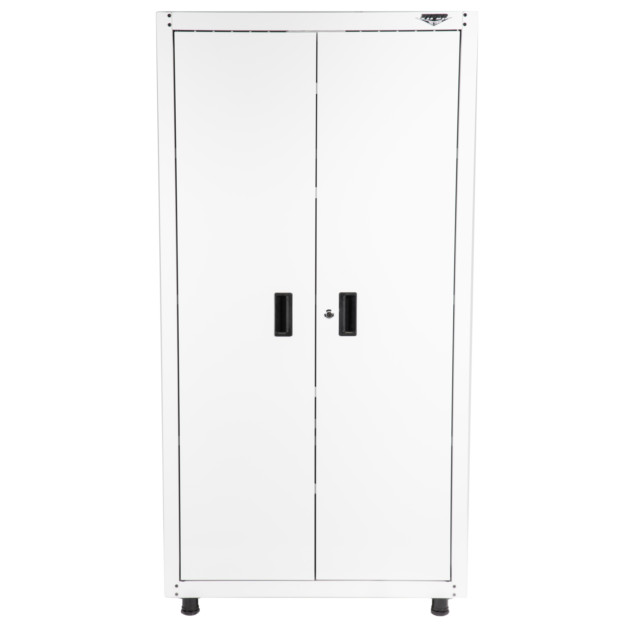 Viper Tool Storage Steel Locker - 72in. Height, 36.75in. Width, 3 Adjustable Shelves, 450-Lb. Capacity, White, Model# V3603LWH